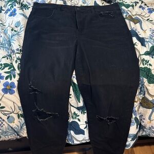 American Eagle Next Level stretch SBlack Distressed Women Jeans